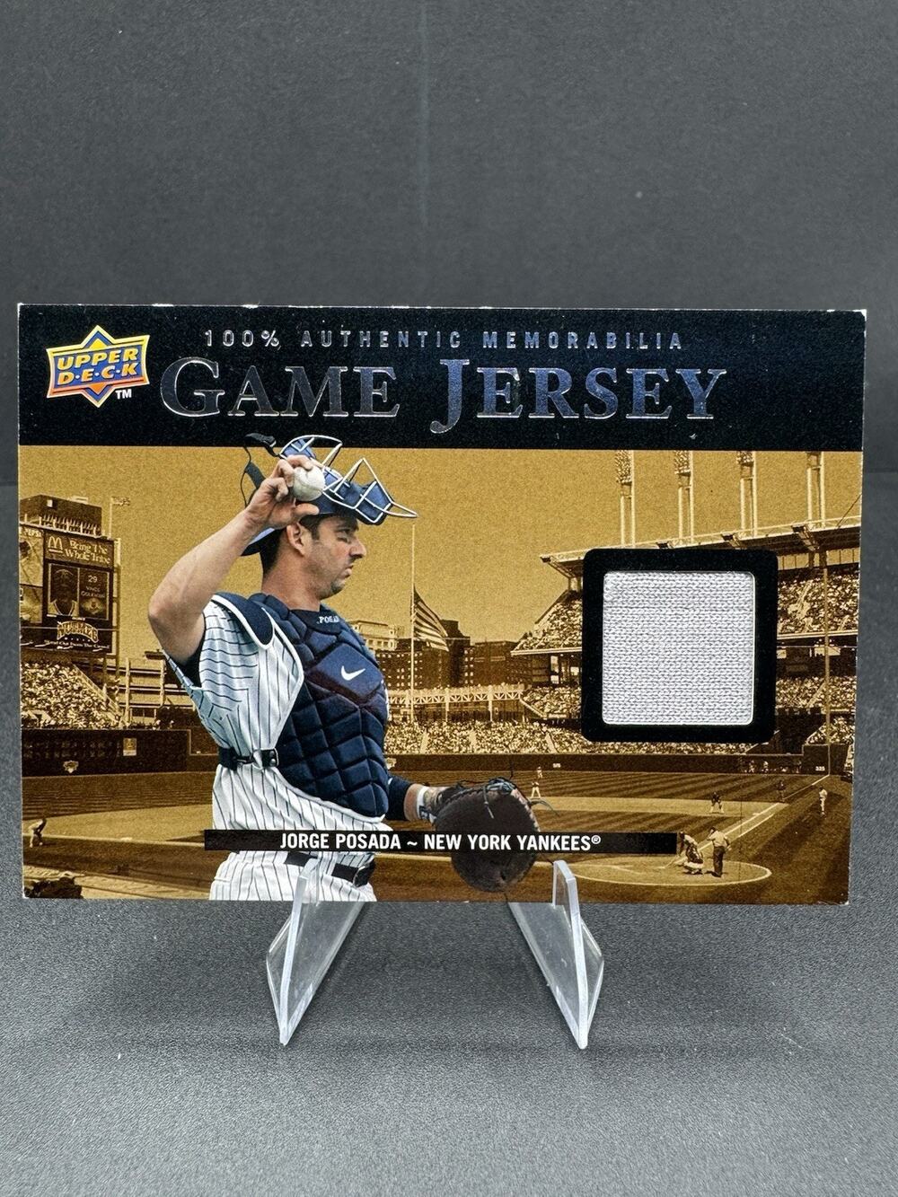 Upper Deck Jorge Posada Game Jersey New York Yankees